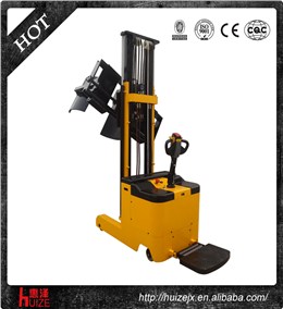 夾紙車-電動夾紙車客戶現(xiàn)場測試-全電動夾紙車廠家惠澤機(jī)械